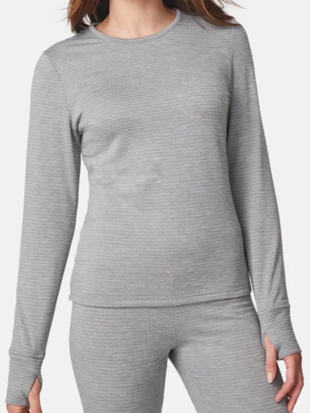 NWT (M) FREE COUNTRY WMN'S FORCE GRID FLEECE BASE LAYER TOP RECYCLED POLYESTER